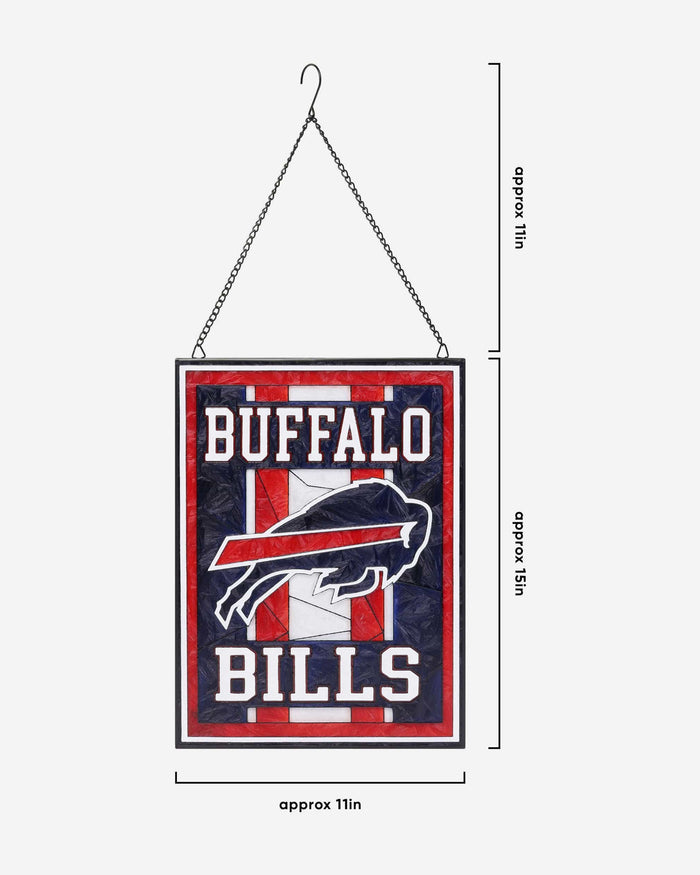Buffalo Bills Team Stripe Stain Glass Sign FOCO - FOCO.com