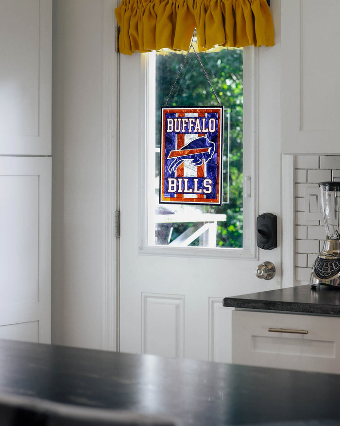 Buffalo Bills Team Stripe Stain Glass Sign FOCO - FOCO.com