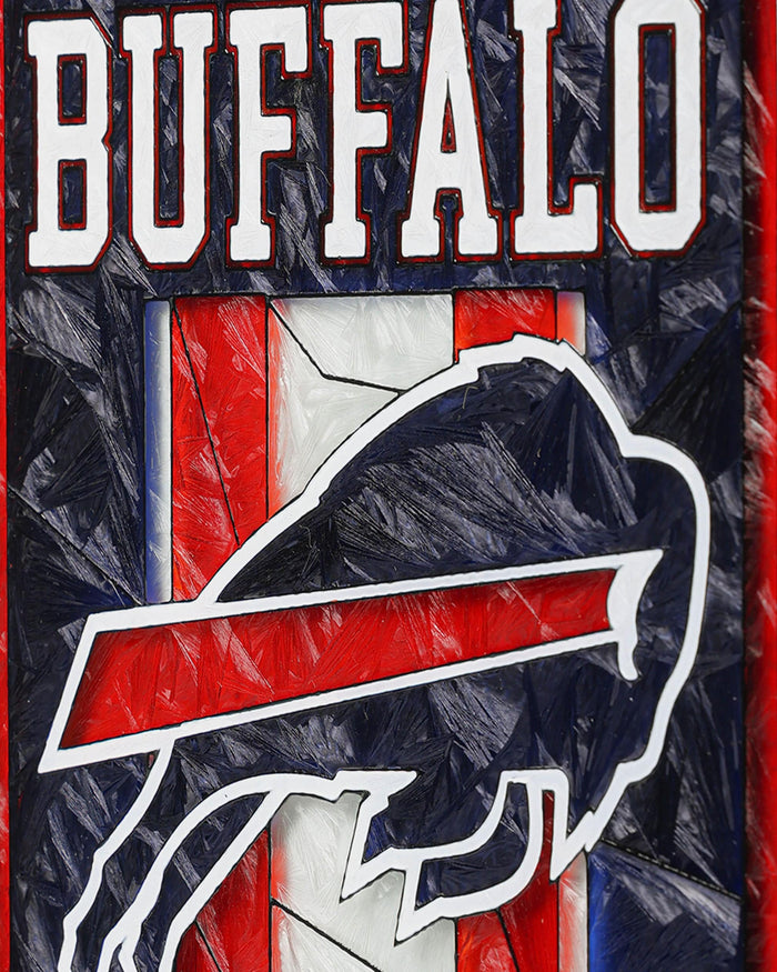Buffalo Bills Team Stripe Stain Glass Sign FOCO - FOCO.com