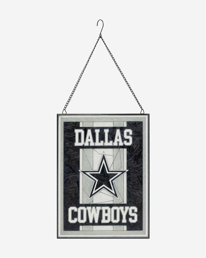 Dallas Cowboys Team Stripe Stain Glass Sign FOCO - FOCO.com