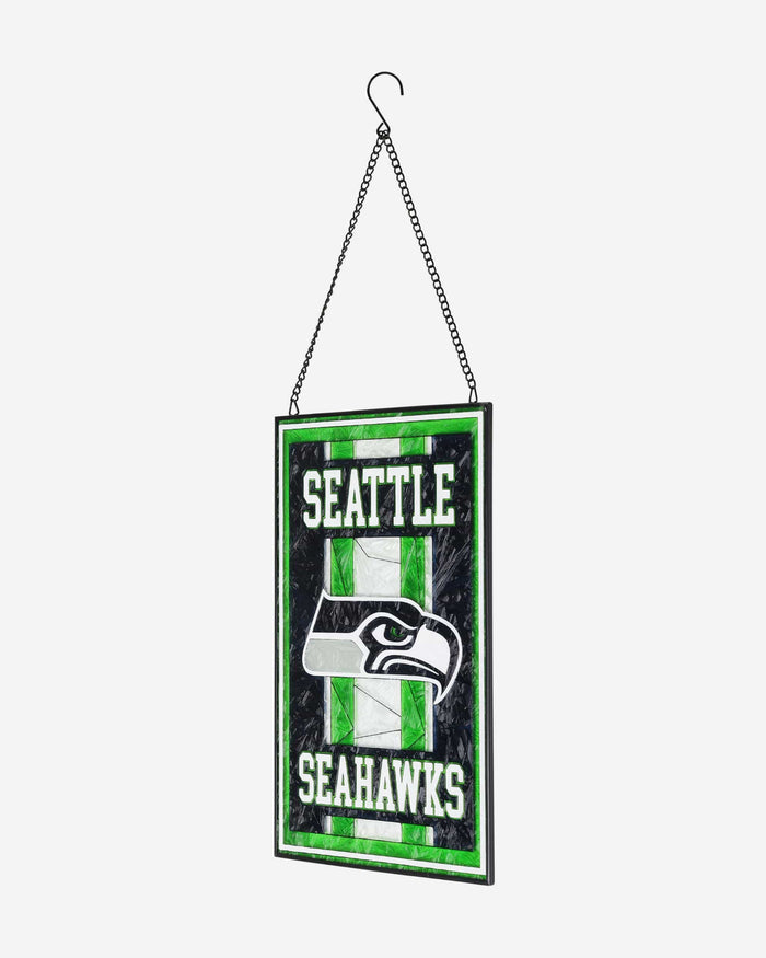 Seattle Seahawks Team Stripe Stain Glass Sign FOCO - FOCO.com