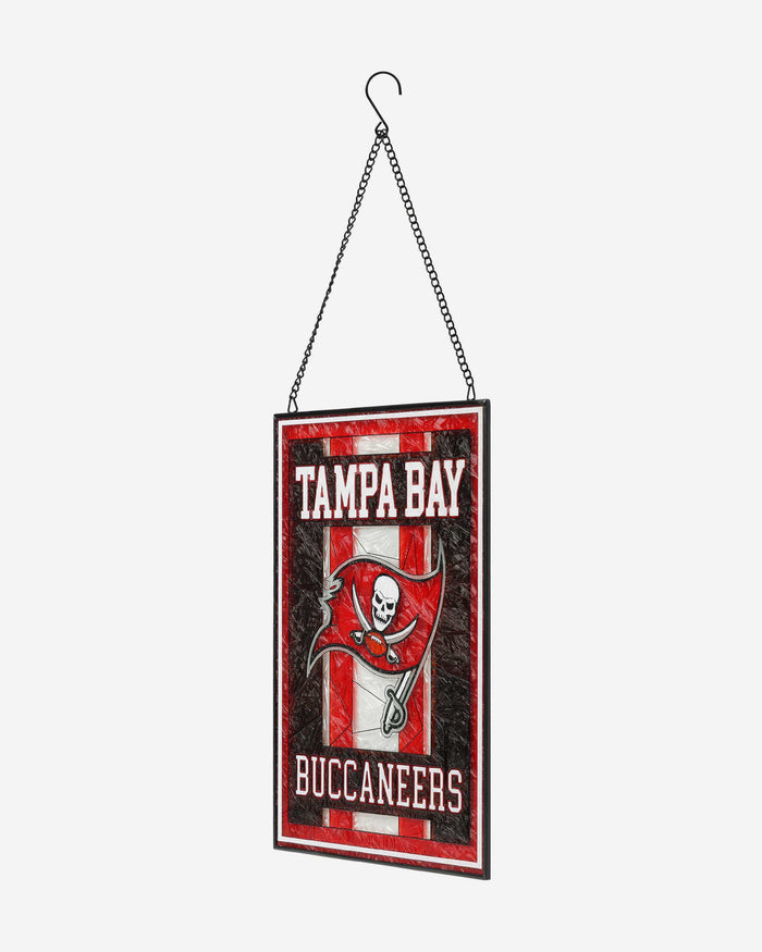 Tampa Bay Buccaneers Team Stripe Stain Glass Sign FOCO - FOCO.com