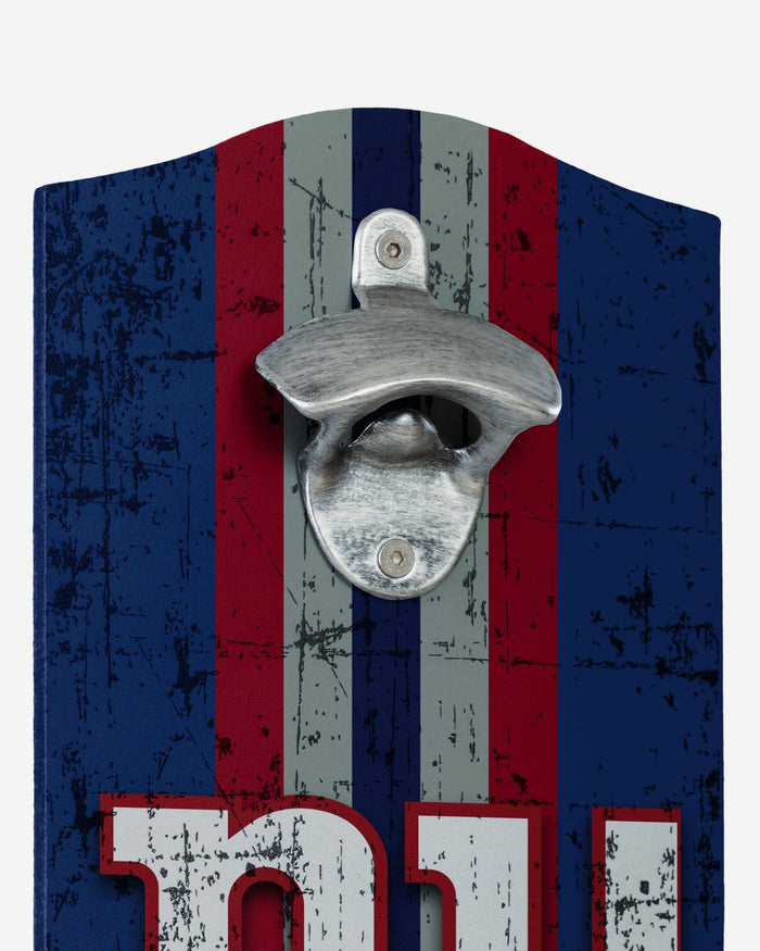 New York Giants Wooden Bottle Cap Opener Sign FOCO - FOCO.com