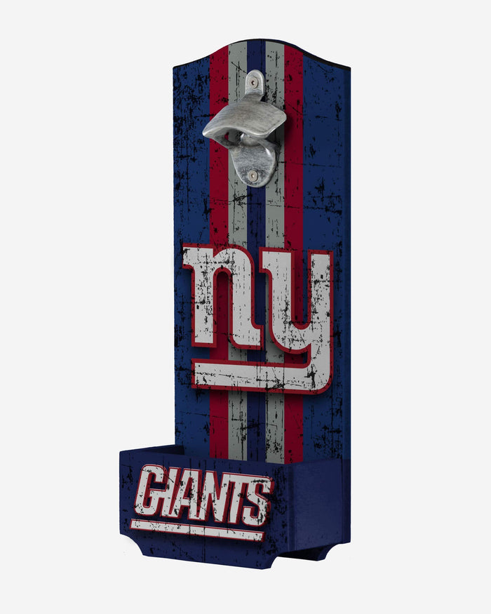 New York Giants Wooden Bottle Cap Opener Sign FOCO - FOCO.com