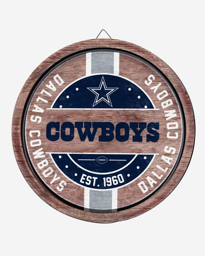 Dallas Cowboys Wooden Barrel Sign FOCO - FOCO.com
