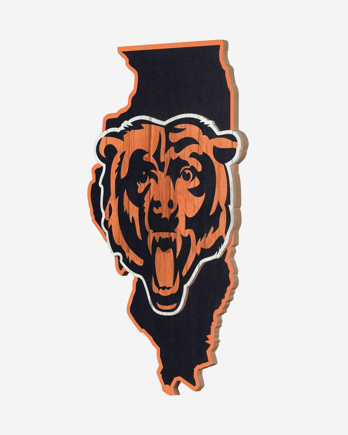 Chicago Bears Wood State Sign FOCO - FOCO.com