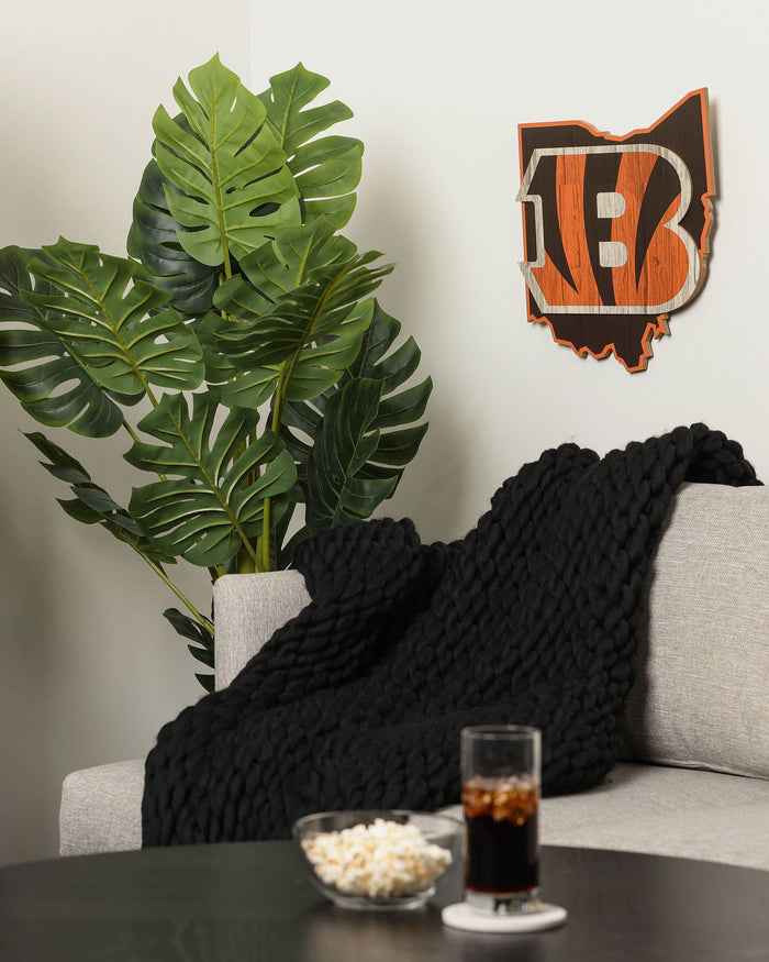 Cincinnati Bengals Wood State Sign FOCO - FOCO.com