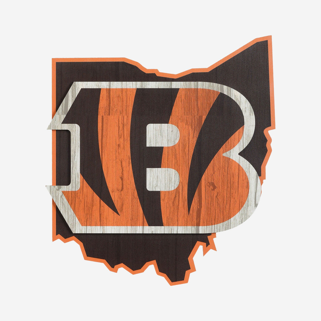 Cincinnati Bengals Wood State Sign FOCO