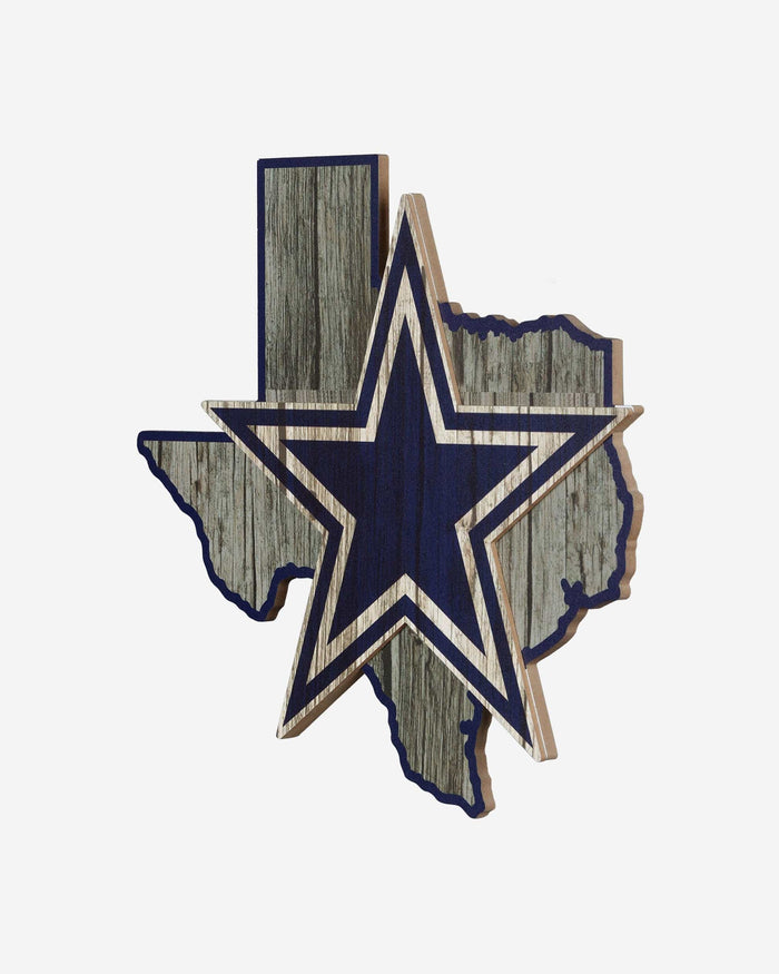 Dallas Cowboys Wood State Sign FOCO - FOCO.com