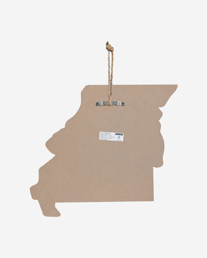 Kansas City Chiefs Wood State Sign FOCO - FOCO.com