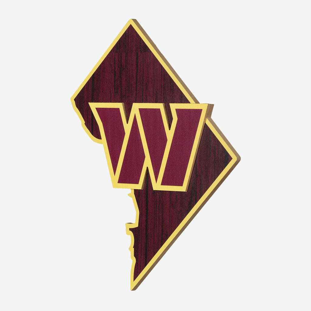 Commanders Sign Wr Washington Commanders Wood State Sign FOCO