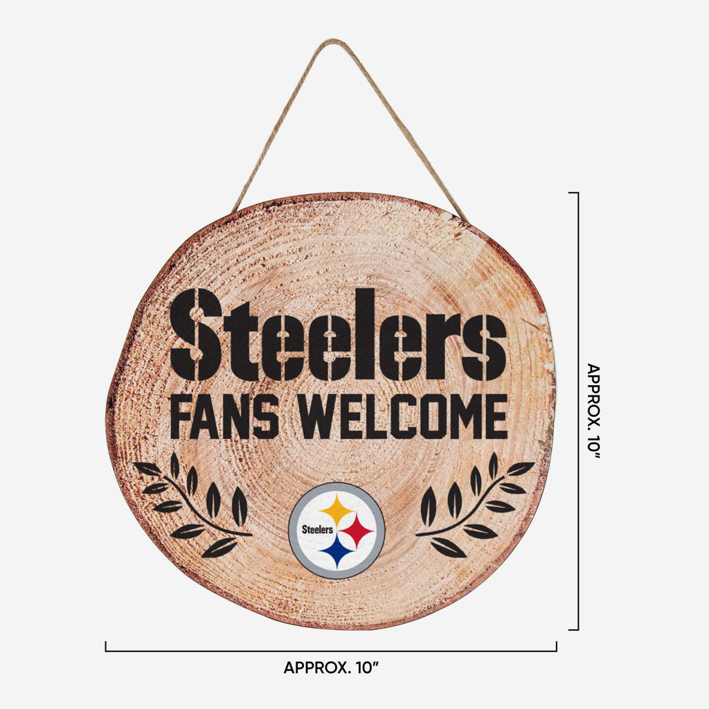 Pittsburgh Steelers Wood Stump Sign FOCO