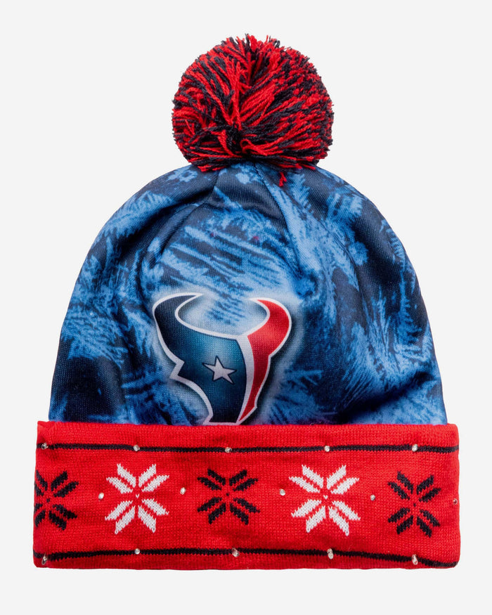 Houston Texans Big Logo Light Up Beanie FOCO - FOCO.com
