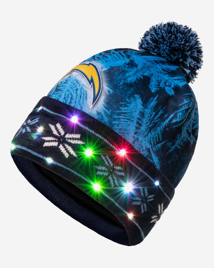 Los Angeles Chargers Big Logo Light Up Beanie FOCO - FOCO.com