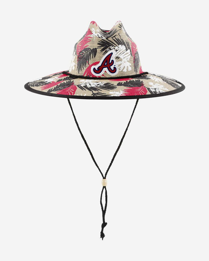 Atlanta Braves Floral Printed Straw Hat FOCO - FOCO.com