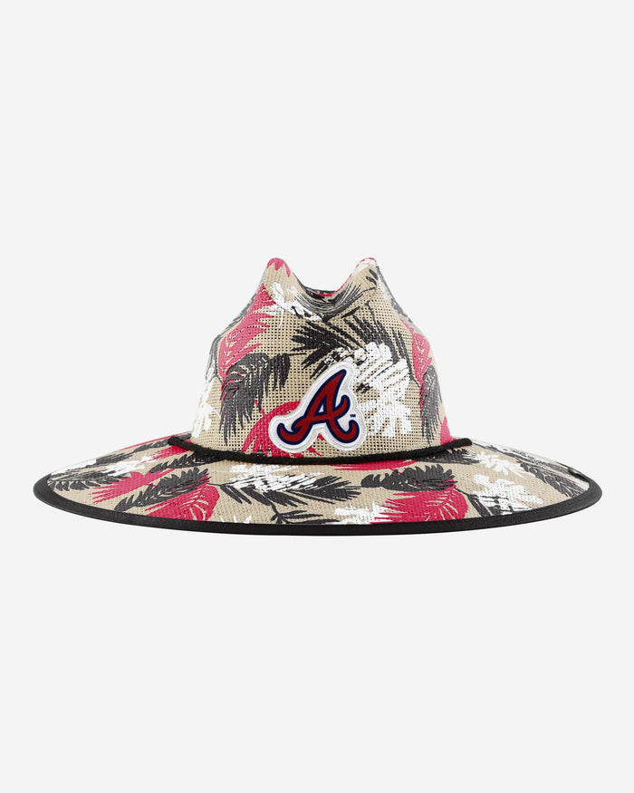 Atlanta Braves Floral Printed Straw Hat FOCO - FOCO.com