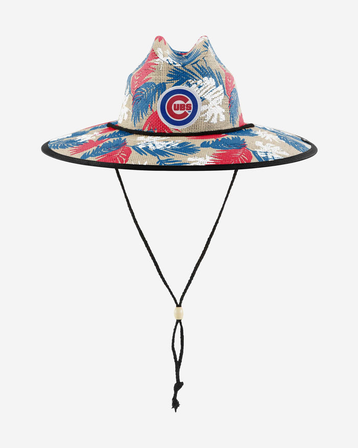 Chicago Cubs Floral Printed Straw Hat FOCO - FOCO.com
