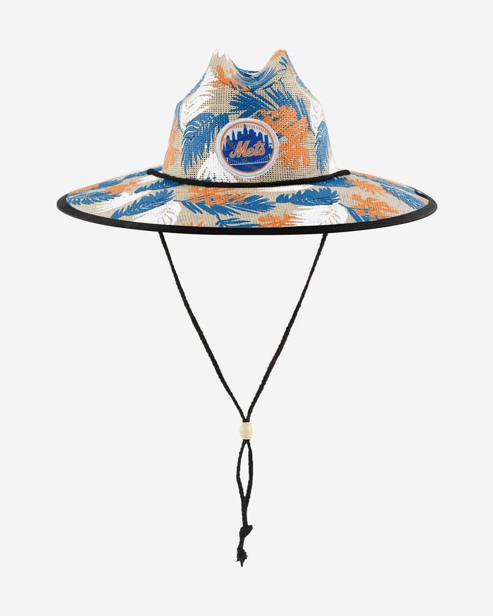 New York Mets Floral Printed Straw Hat FOCO - FOCO.com