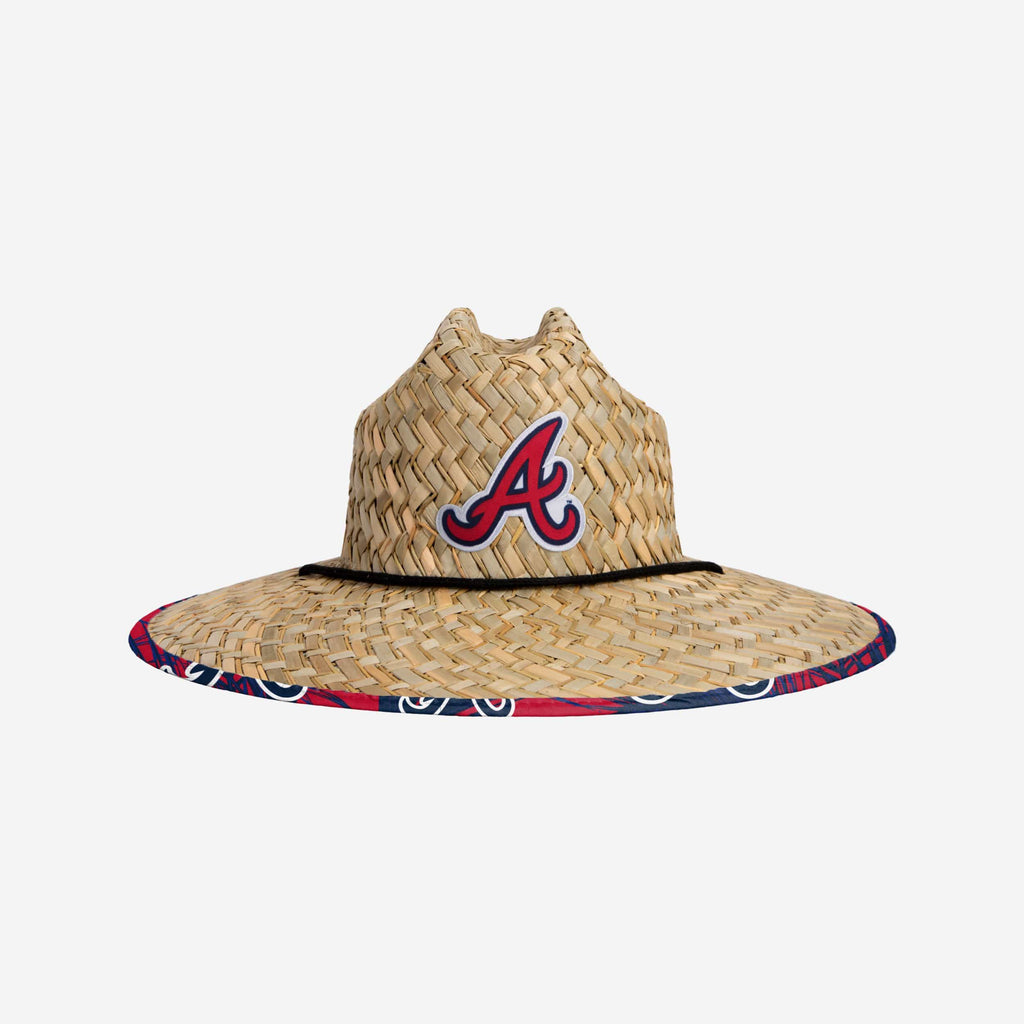 Atlanta Braves Floral Straw Hat FOCO - FOCO.com