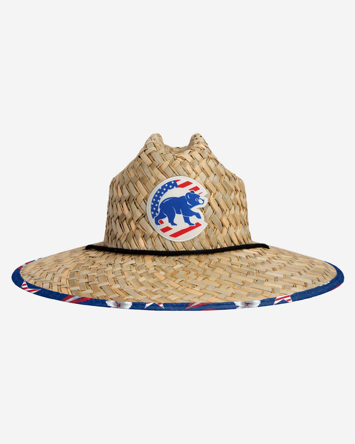 Chicago Cubs Americana Straw Hat FOCO - FOCO.com