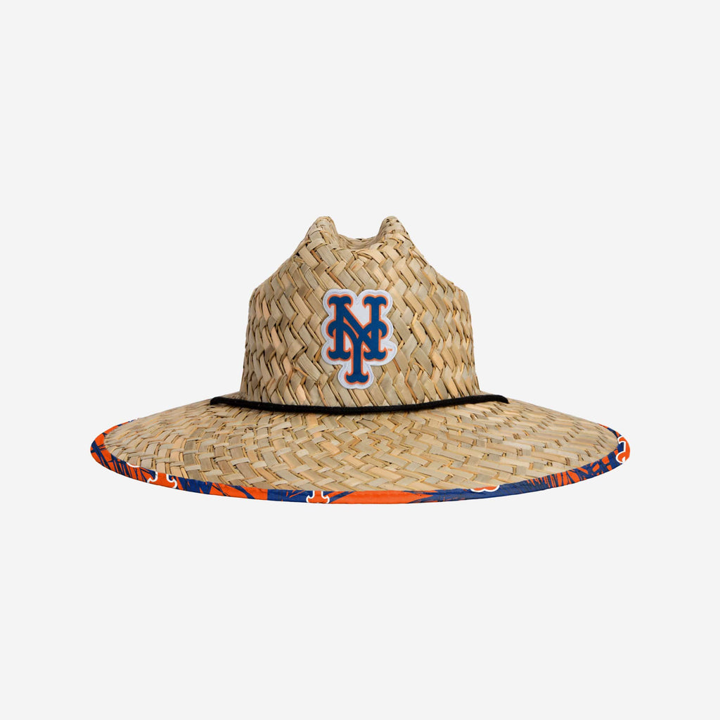 New York Mets Floral Straw Hat FOCO - FOCO.com