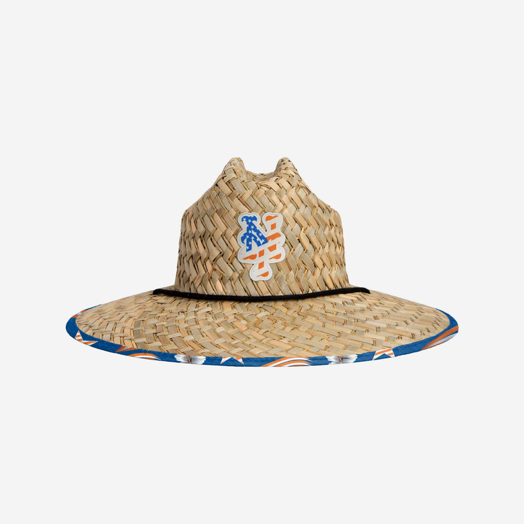 New York Mets Americana Straw Hat FOCO - FOCO.com