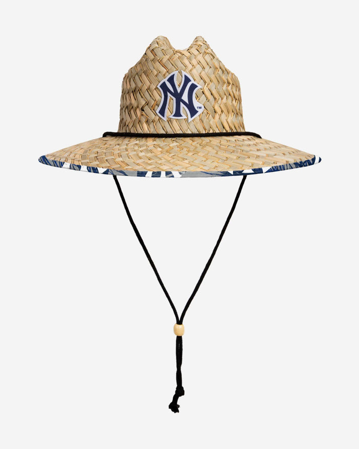 New York Yankees Floral Straw Hat FOCO - FOCO.com