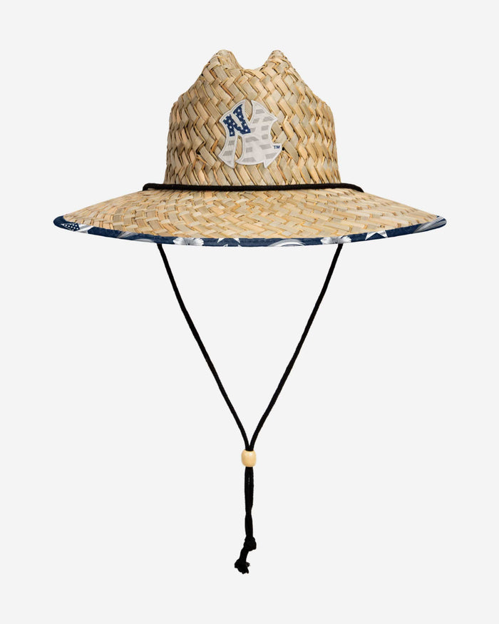 New York Yankees Americana Straw Hat FOCO - FOCO.com