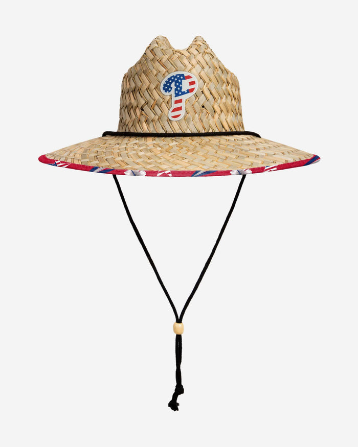 Philadelphia Phillies Americana Straw Hat FOCO - FOCO.com