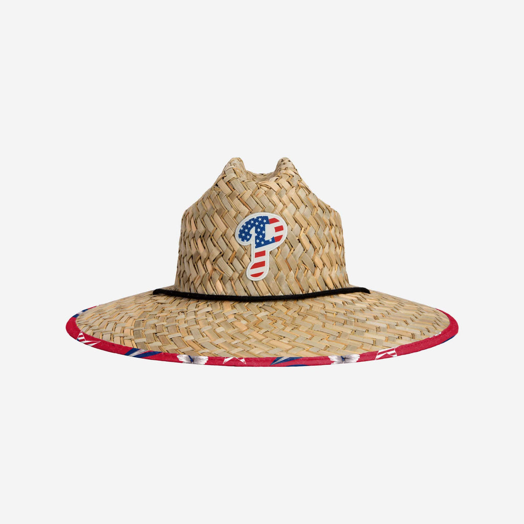 Philadelphia Phillies Americana Straw Hat FOCO - FOCO.com