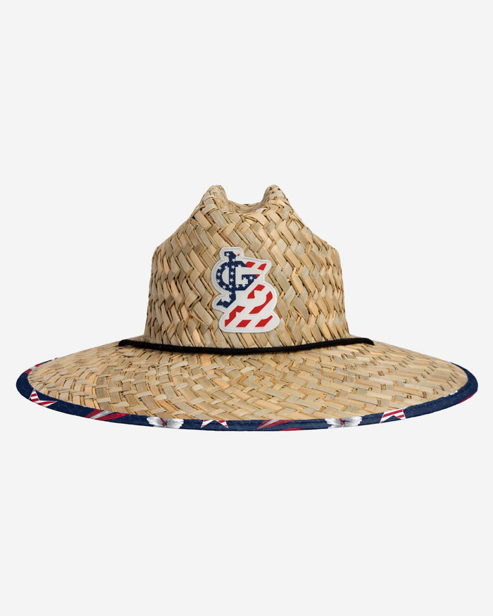 St Louis Cardinals Americana Straw Hat FOCO - FOCO.com