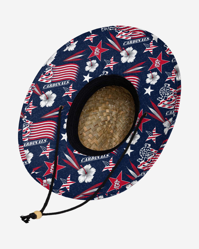 St Louis Cardinals Americana Straw Hat FOCO - FOCO.com