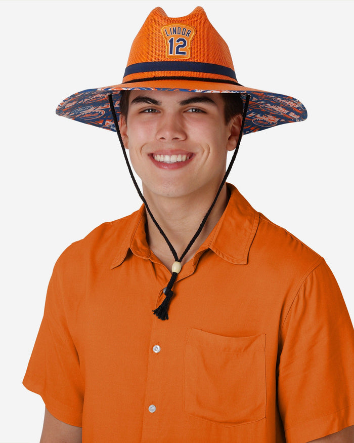 Francisco Lindor New York Mets Straw Hat FOCO - FOCO.com