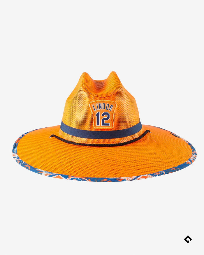 Francisco Lindor New York Mets Straw Hat FOCO - FOCO.com