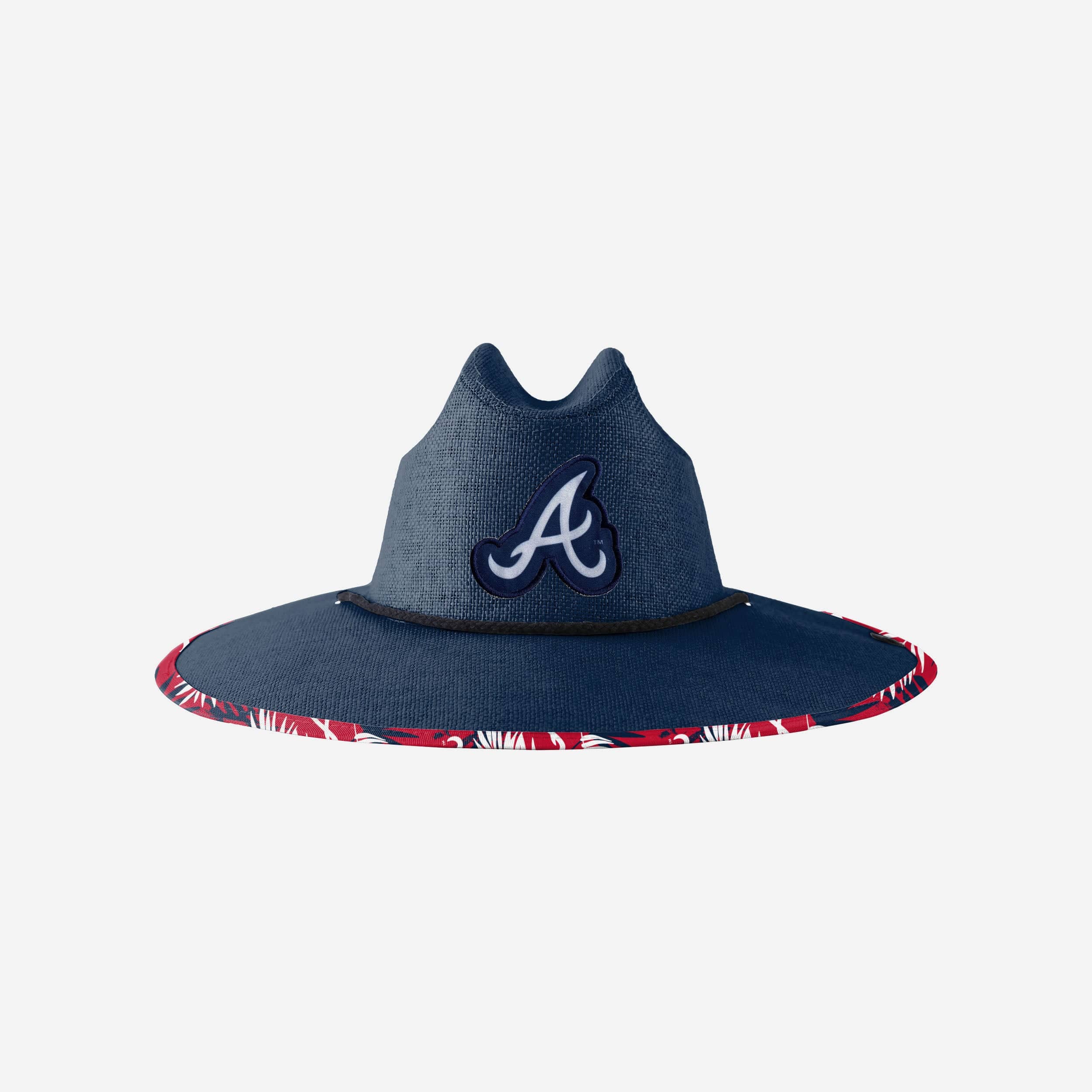 Atlanta Braves Team Color Straw Hat FOCO