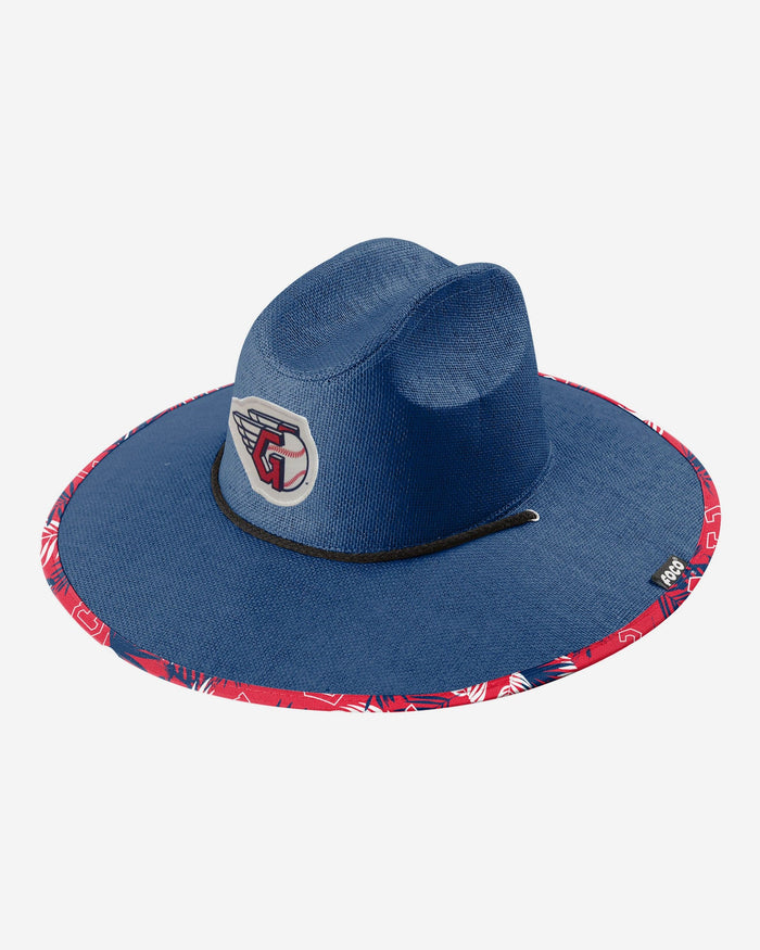 Cleveland Guardians Team Color Straw Hat FOCO - FOCO.com