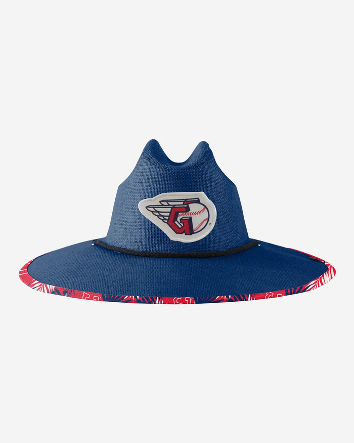 Cleveland Guardians Team Color Straw Hat FOCO - FOCO.com