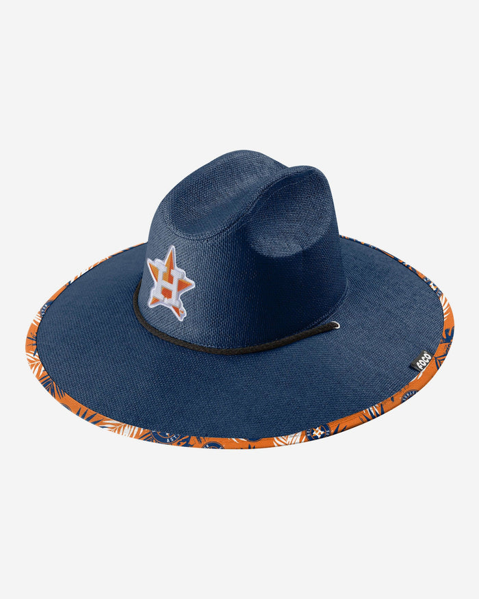 Houston Astros Team Color Straw Hat FOCO - FOCO.com