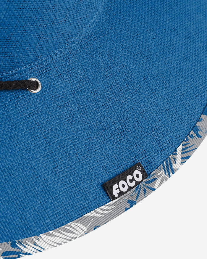 Los Angeles Dodgers Team Color Straw Hat FOCO - FOCO.com