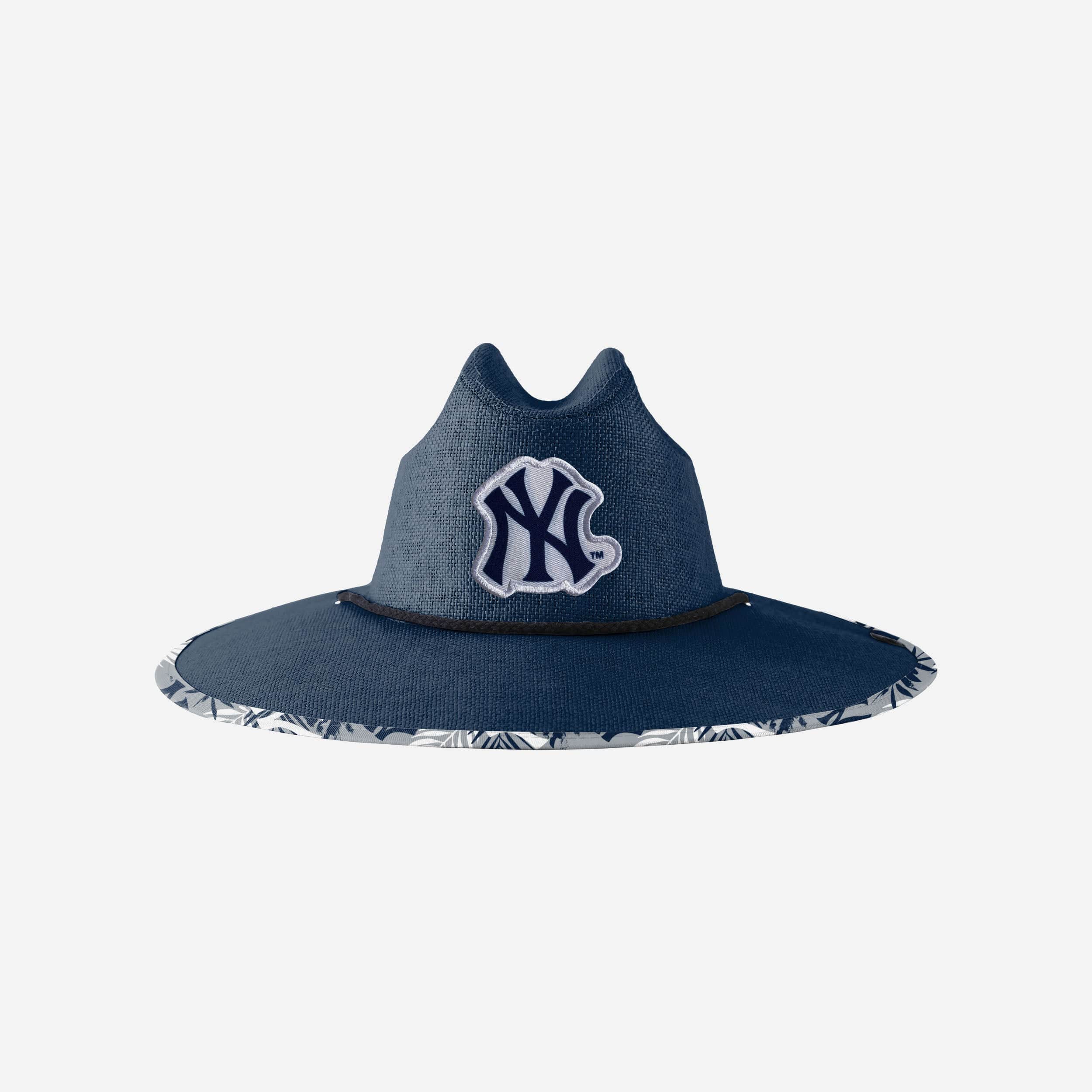 New York Yankees Team Color Straw Hat FOCO