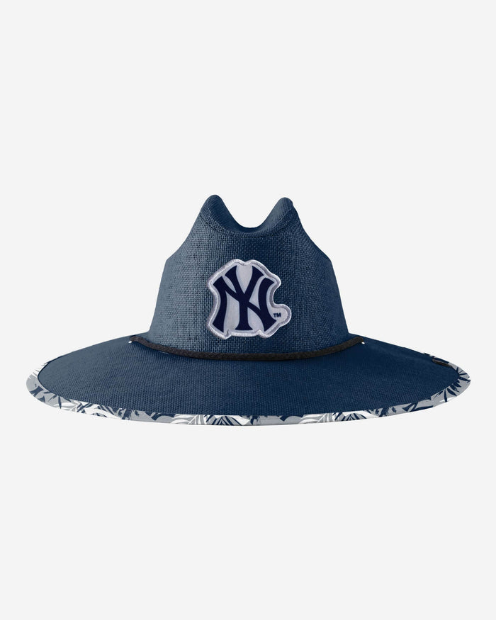 New York Yankees Team Color Straw Hat FOCO - FOCO.com
