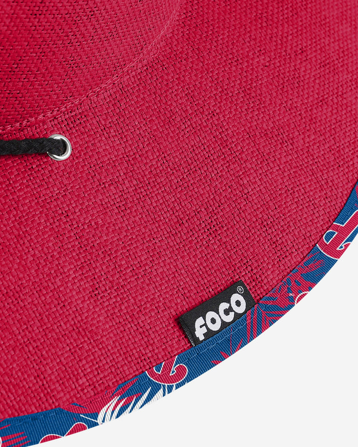 Philadelphia Phillies Team Color Straw Hat FOCO - FOCO.com