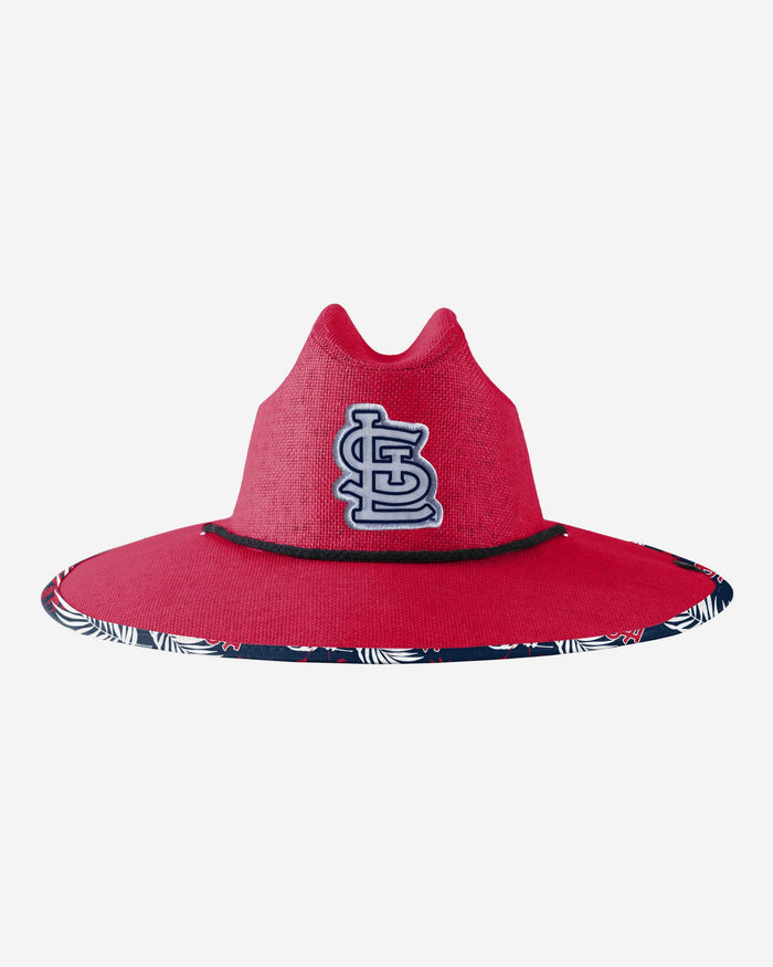 St Louis Cardinals Team Color Straw Hat FOCO - FOCO.com