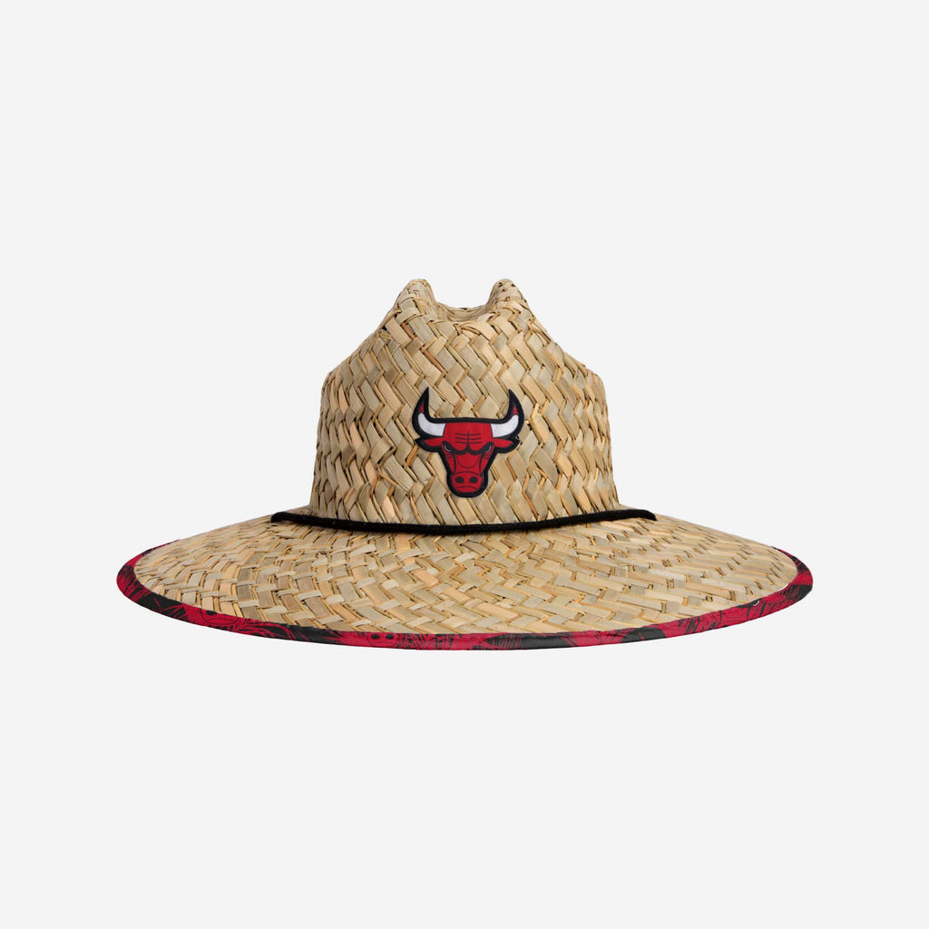 Chicago Bulls Floral Straw Hat FOCO - FOCO.com