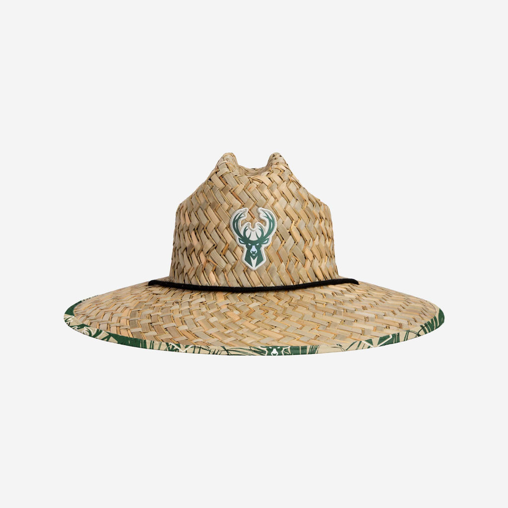 Milwaukee Bucks Floral Straw Hat FOCO - FOCO.com