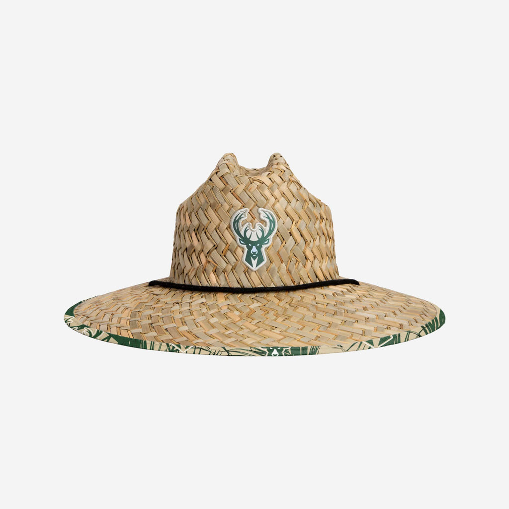 Milwaukee Bucks Floral Straw Hat FOCO - FOCO.com