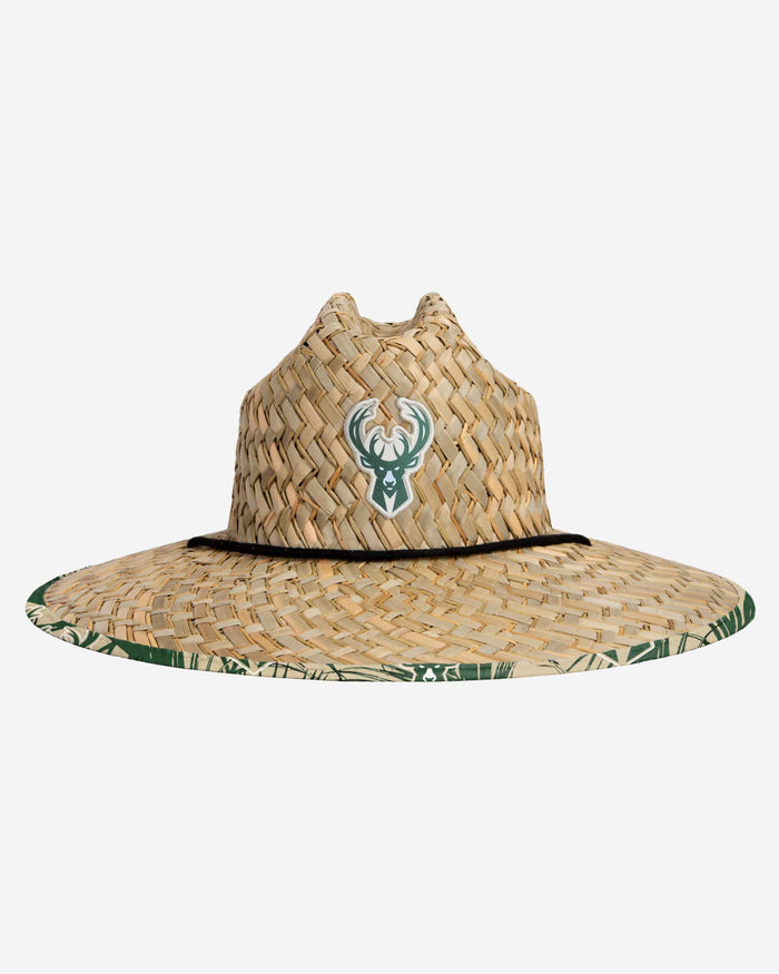 Milwaukee Bucks Floral Straw Hat FOCO - FOCO.com