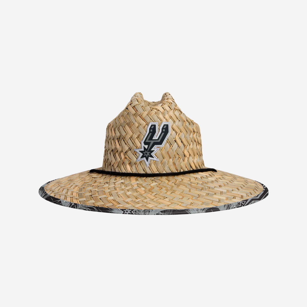 San Antonio Spurs Floral Straw Hat FOCO - FOCO.com