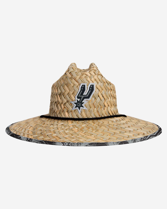 San Antonio Spurs Floral Straw Hat FOCO - FOCO.com