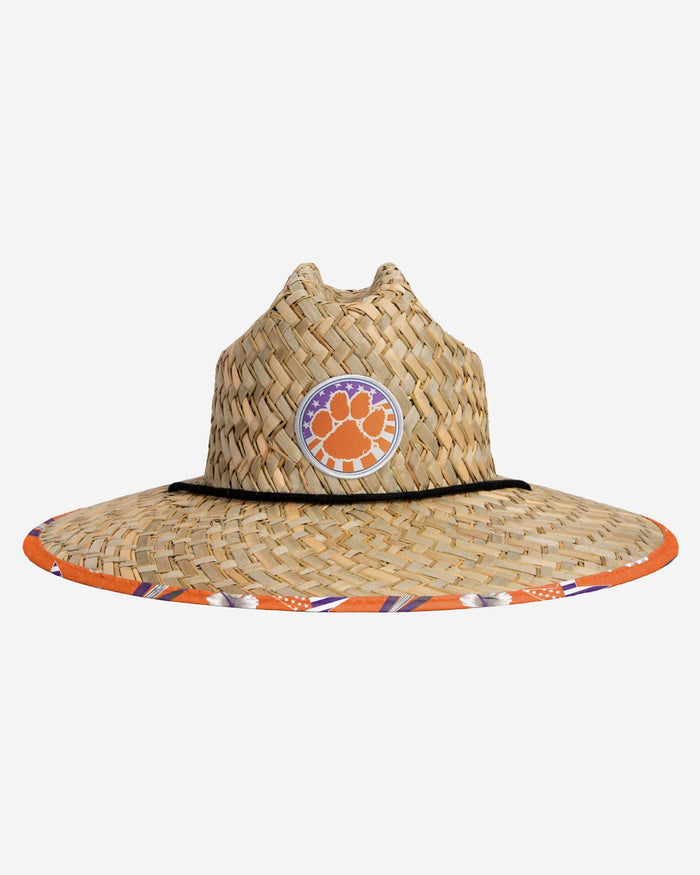 Clemson Tigers Americana Straw Hat FOCO - FOCO.com